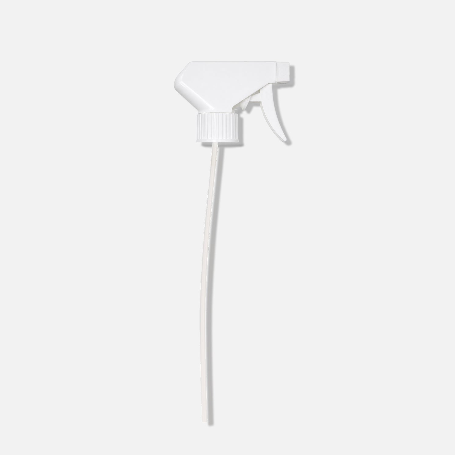 A white plastic Spray Cleaner Nozzle with a long dip tube, shown isolated on a plain light gray background.