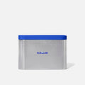 Blue container with a dark blue lid on a white background, featuring the brand 'Blueland'.